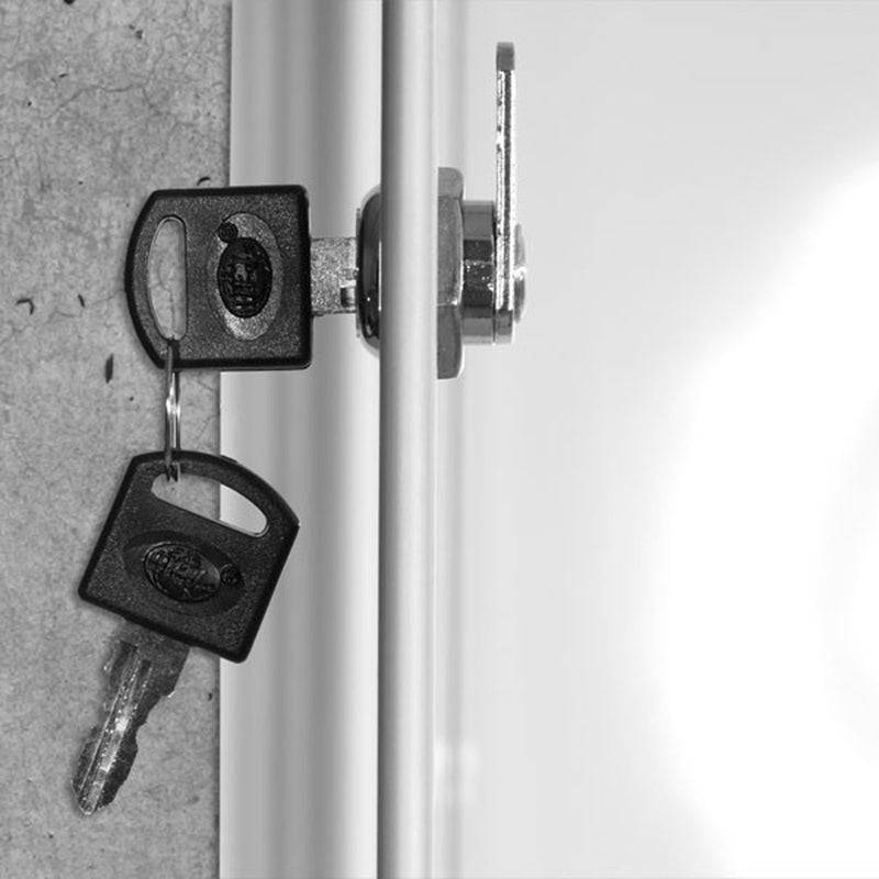 Floordirekt Exklusiv Schaukasten - mit Verschließbarer Tür - für 12 x A4 - Silber - Vitrine für Innenbereiche-2