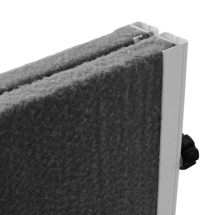 Floordirekt Filz-Moderationstafel - Grau - 150 x 120 cm - Klappbar - Mit Rollen-2