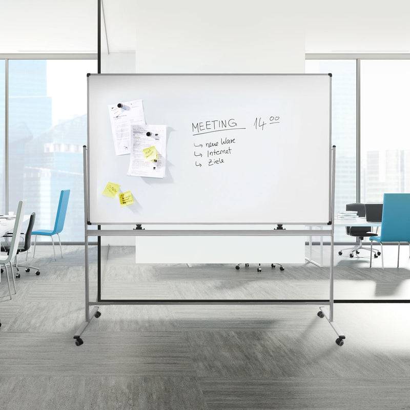 Floordirekt Whiteboard speziallackiert - Mobile & drehbare Tafel - Weiß & Magnetisch - 90 x 120 cm-1