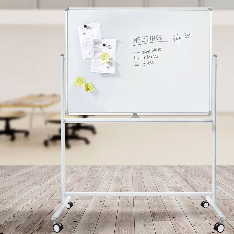 Floordirekt Whiteboard speziallackiert - Mobile & drehbare Tafel - Weiß & Magnetisch - 90 x 120 cm-5