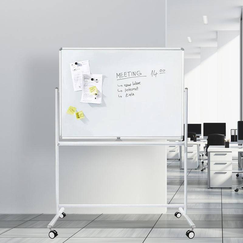 Floordirekt Whiteboard Stanford - Lackiert - Mobil & drehbar - Für Büro, Gewerbe & Privat - 120 x 180 cm-3
