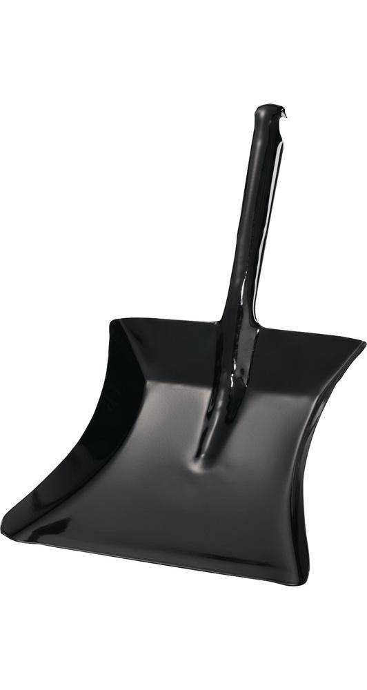 Kehrschaufel m.Düllgriff MET schwarz lack.Bl.L230xB260mm-0