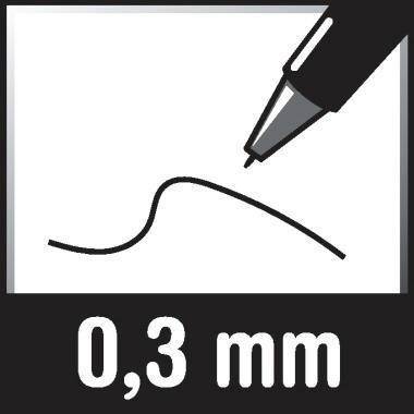 Tintenroller UB-120 MICRO 0,2mm Kappenmodell bl-2