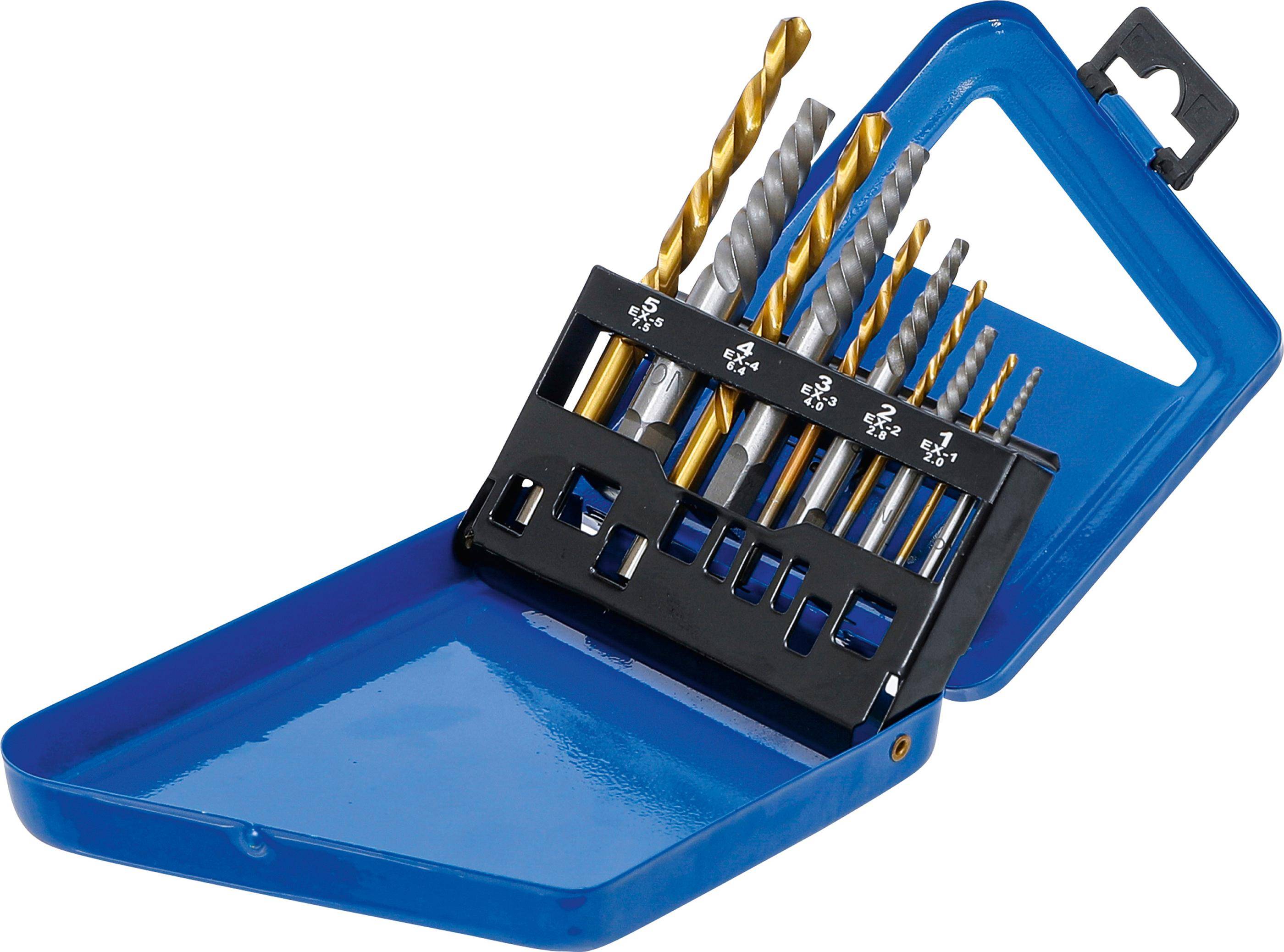 BGS technic Schraubenausdreher- & Linksbohrer-Satz | HSS |-2
