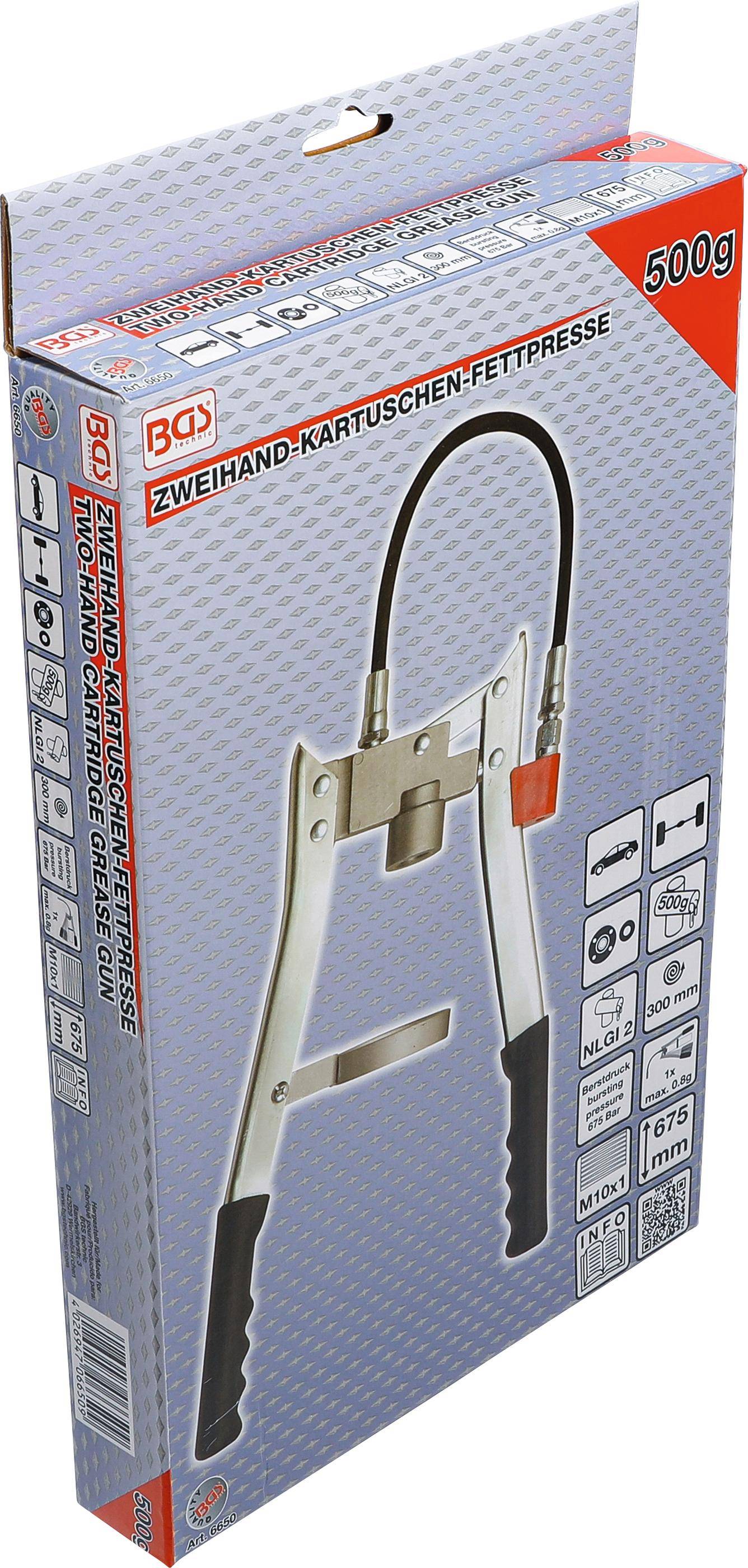 Zweihand-Kartuschen-Fettpresse 500 g-3