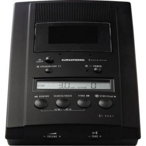 Grundig Analoges Wiedergabegerät Stenorette St 3221 12 x 5,4 x 21 cm