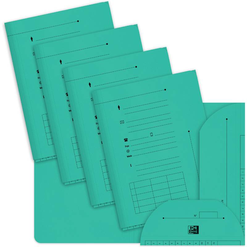 Oxford Aktenmappe PASTEL, Farbe: grün, 240 g/qm-0