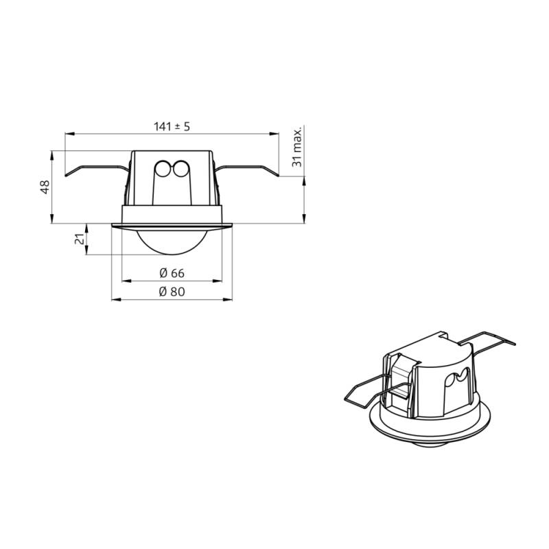 BEG Brück Electronic Bewegungsmelder BL2-PLUS-DE-1