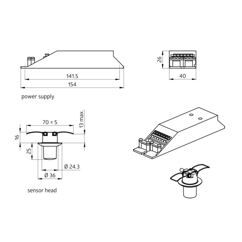 BEG Brück Electronic Präsenzmelder PD9M1CSDBIP6-1