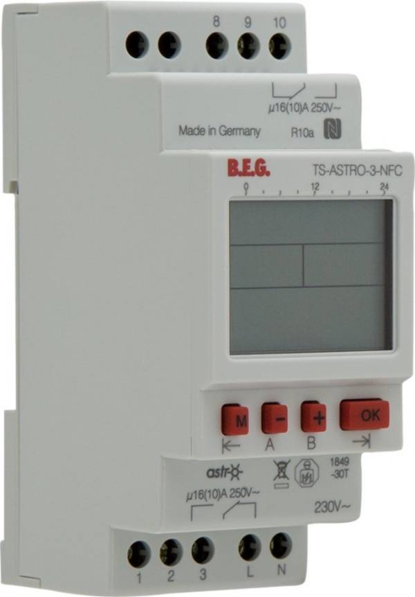BEG Brück Electronic Zeitschaltuhr TS-ASTRO-3-NF