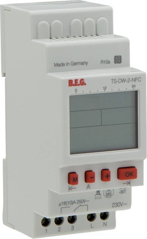 BEG Brück Electronic Zeitschaltuhr TS-DW-2-NFC-0