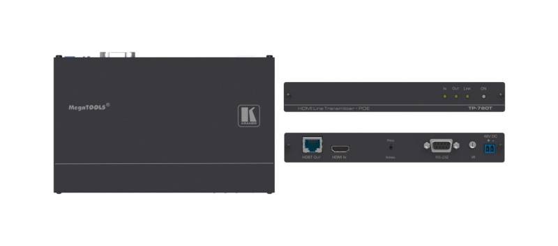 KRAMER TP-780T - 4K UHD HDBaseT-Sender (HDMI über HDBaseT | Twisted Pair | 4K@60Hz | 4:2:0 | RS-232 | IR | PoE)