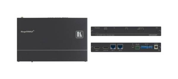 KRAMER VM-2HDT - 1:2 4K UHD HDMI-Verteilverstärker für große Reichweite (HDMI auf HDBaseT | 4K@60Hz | 4:2:0)