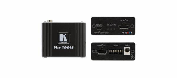 KRAMER PT-12 - 4K UHD HDMI-Steuerung (4K@60Hz | 4:2:0 | EDID-Steuerung | LED-Statusanzeigen | HDCP 1.4 | CEC)