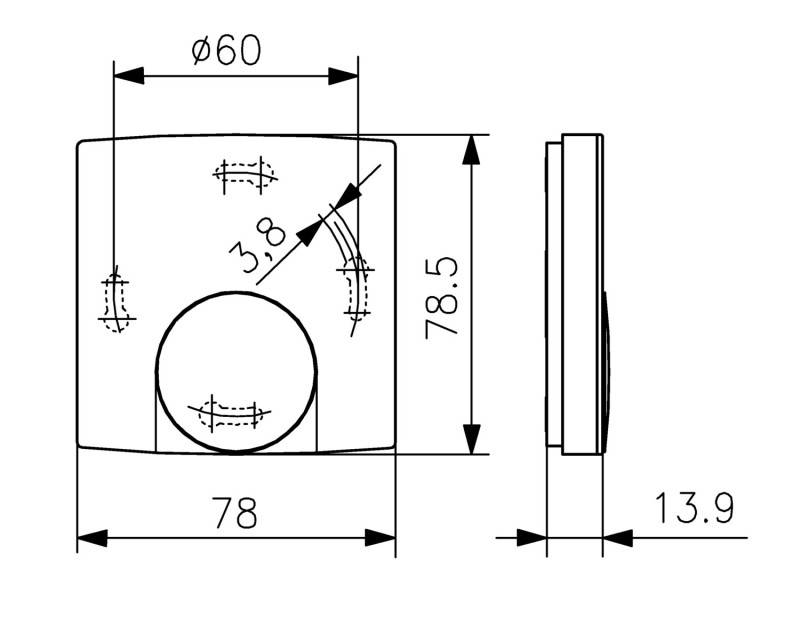 Alre-it Raumtemperaturregler AP RTBSB-201.010-3
