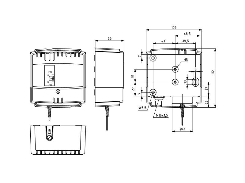 Alre-it Frostschutzthermostat JTF-1-4