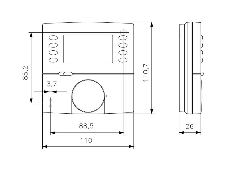 Alre-it Fußbodentemperaturregler HTRRBu110.021-4