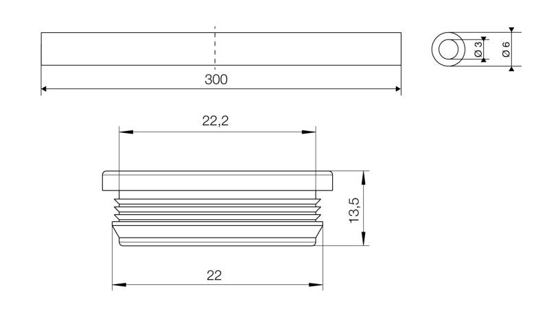 Alre-it Kapillarrohrdurchführung JZ-04-4
