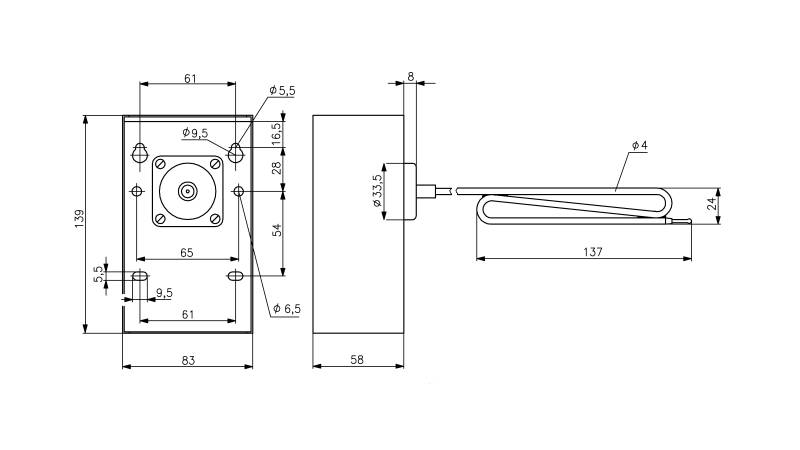 Alre-it Kanal-Thermostat JTU-50-4