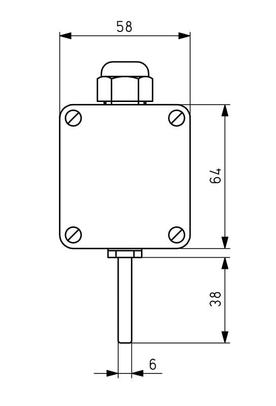 Alre-it Außentemperaturfühler AFHP 100-4