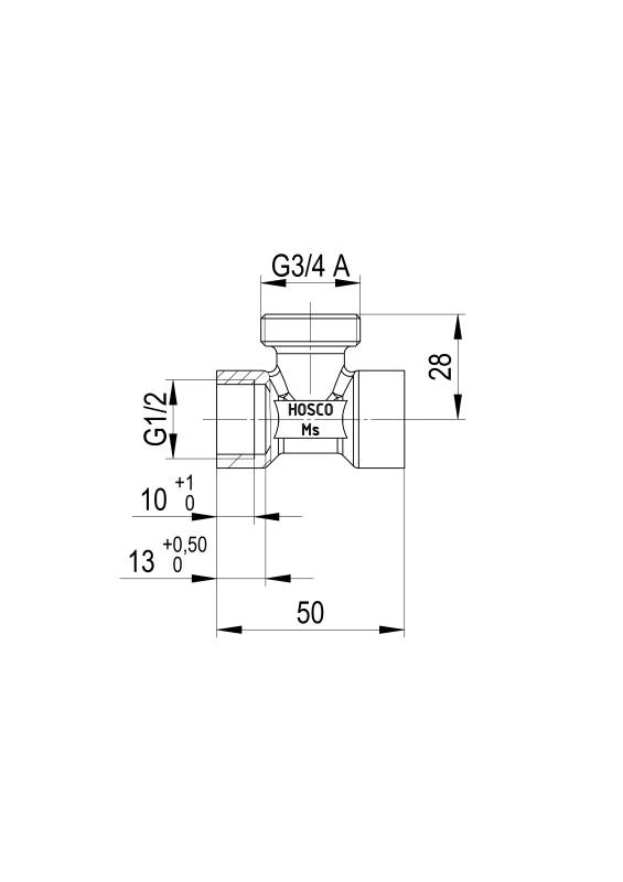 Alre-it T-Stück T-Stück 1/2"-4