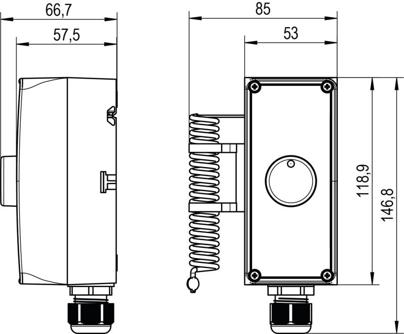Alre-it Anlagenraumthermostat RTKSA-100.010-4