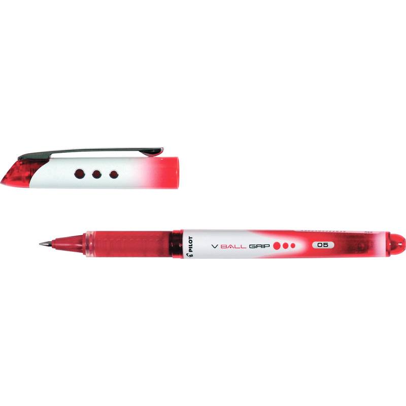 PILOT Tintenroller V-BALL Grip 5, rot-0