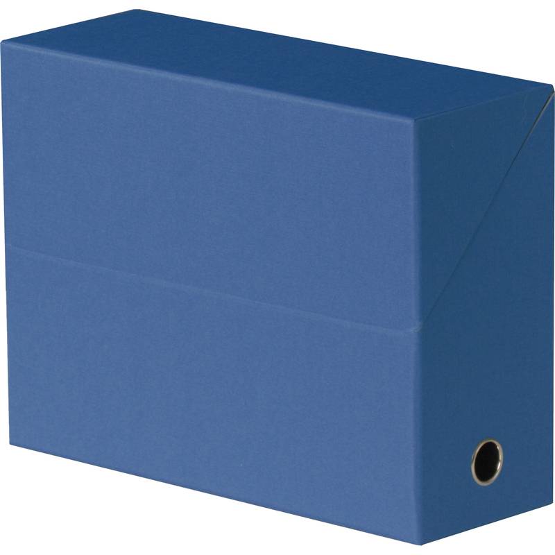Oxford Dokumentenmappe, aus Wellpappe, blau-0
