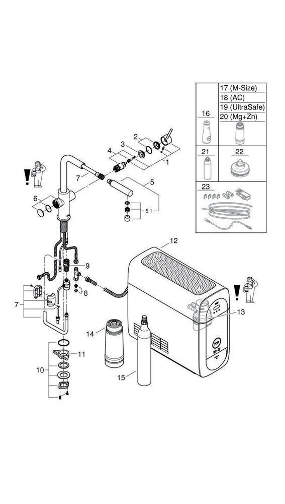 Grohe EH-Spültischbatterie BLUE HOME Starter-Kit L-Auslauf chr-4