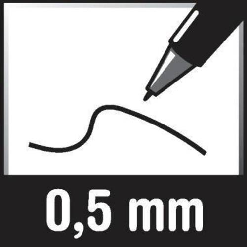 0,5 Millimeter als häufige Strichstärke