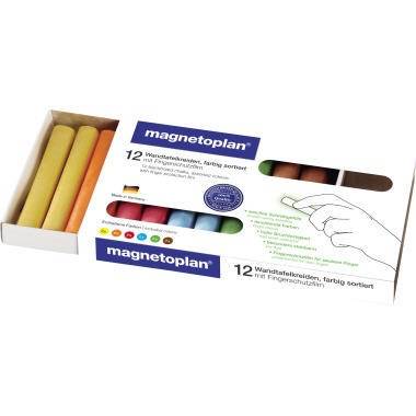 magnetoplan Tafelkreide 12306 farbig sortiert 12 St./Pack.-1