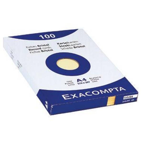 Karteikarte DIN A4 blanko gelb 100 St./Pack. - Artikel: 144075510
