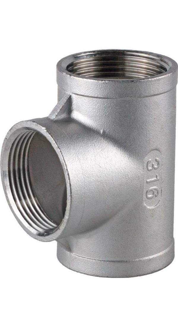 Gewindefitting T-Stück 90Grad IG NPS 1 1/2 Zoll