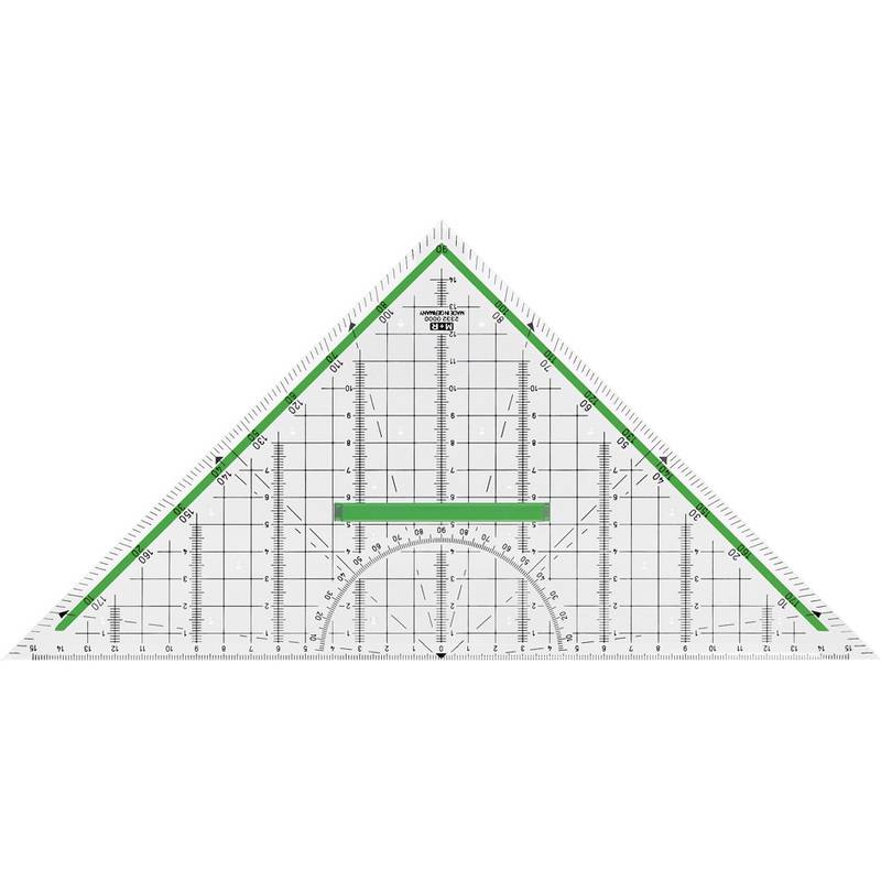 M+R Geometriedreieck, Hypotenuse: 320 mm, glasklar-0