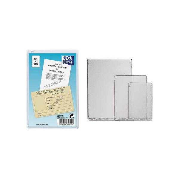Oxford Ausweishülle, PVC, 1-fach, 0,15 mm, For.: 80 x 130 mm