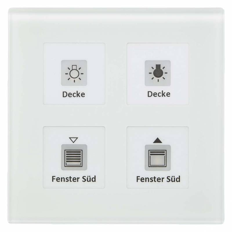 MDT technologies KNX RF+Funk Glastaster RF-GTT4W.-0
