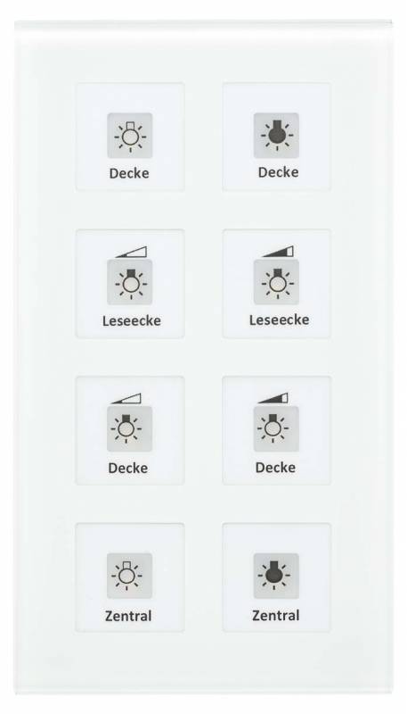 MDT technologies KNX RF+Funk Glastaster RF-GTT8W.-0