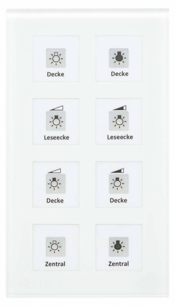 MDT technologies KNX RF+Funk Glastaster RF-GTT8W.