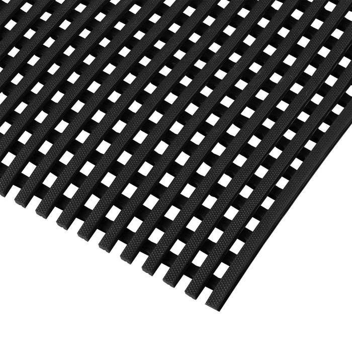 FLOORDIREKT Anti-Rutschmatte Adria - UV-beständige Arbeitsplatzmatte für Nasszonen - Schwarz - 120 x 50 cm-0