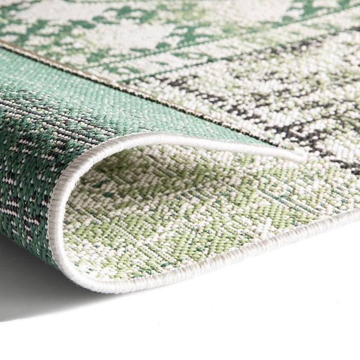 KARAT Outdoorteppich Cotton - Für den Innen- und Außenbereich geeignet - Grün - 80 x 150 cm-1