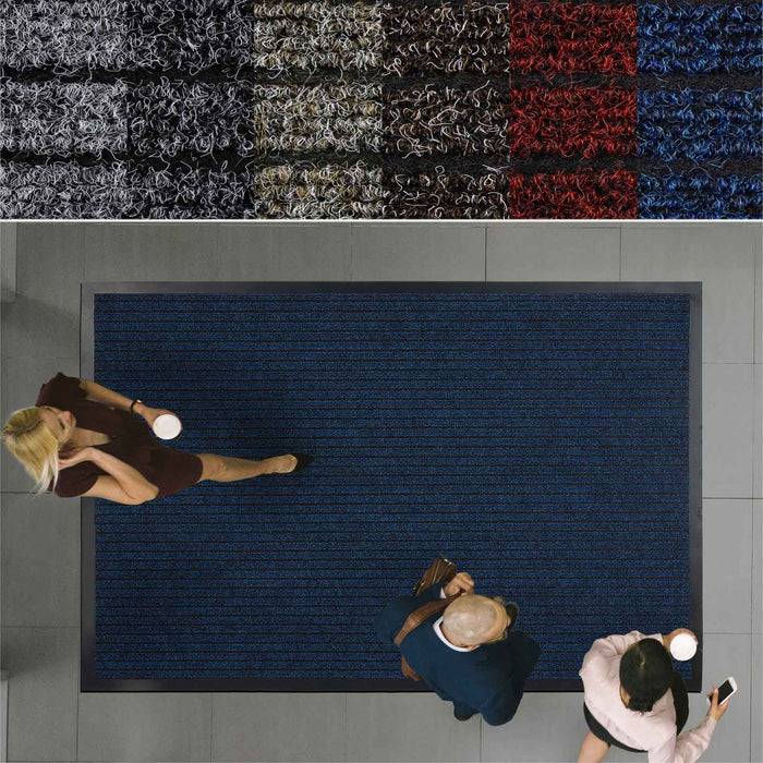 KARAT Schmutzfangmatte Dura - Türmatte für Innen & Außen - Robust & Pflegeleicht - Blau - 50 x 80 cm-2