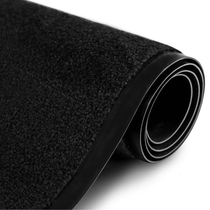 FLOORDIREKT Fußmatte Rhine - Schmutzfangmatte für Innen- & Außenbereiche - Schwarz - 90 x 150 cm-2