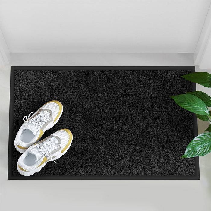 FLOORDIREKT Fußmatte Rhine - Schmutzfangmatte für Innen- & Außenbereiche - Schwarz - 90 x 150 cm-3