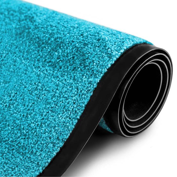 FLOORDIREKT Fußmatte Rhine - Schmutzfangmatte für Innen- & Außenbereiche - Türkis - 40 x 60 cm-1