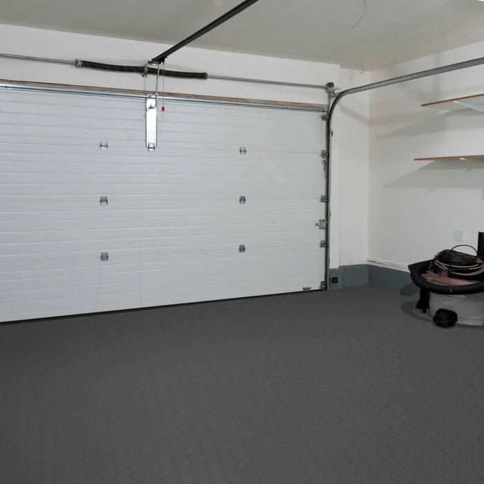 FLOORDIREKT CV-Belag Fairplay - Extra abriebfester & pflegeleichter PVC-Bodenbelag 100 x 50 cm - Anthrazit-3