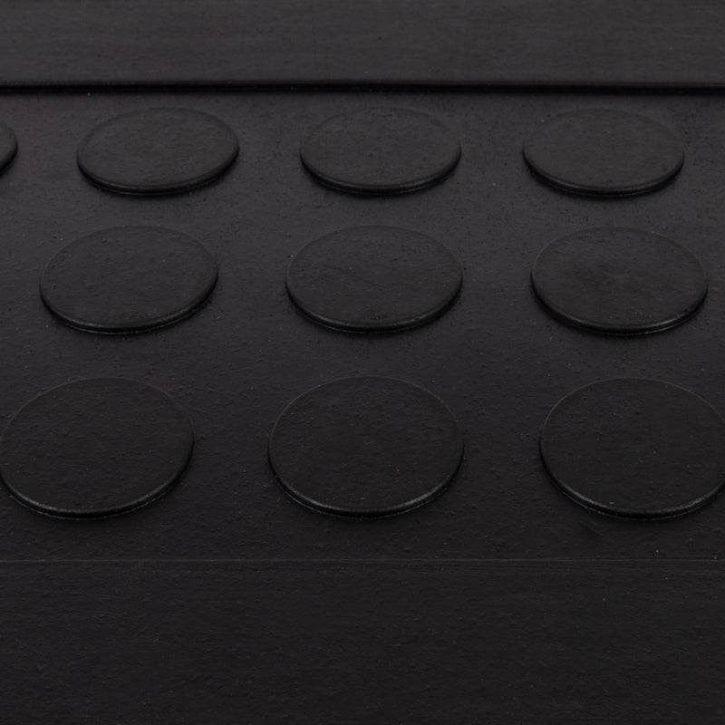 Floordirekt Gummi-Stufenmatte Coin - 25 x 75 cm - 1 Stufenmatte - für Außenbereiche - Geriffelte Antirutschmatte-1