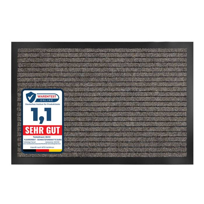 KARAT Schmutzfangmatte Dura - Türmatte für Innen & Außen - Robust & Pflegeleicht - Beige - 40 x 60 cm-0