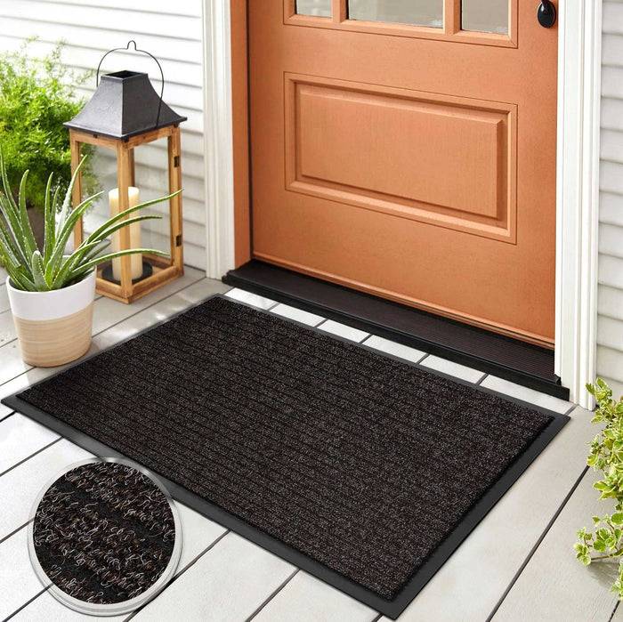 KARAT Schmutzfangmatte Dura - Türmatte für Innen & Außen - Robust & Pflegeleicht - Braun - 50 x 80 cm-4