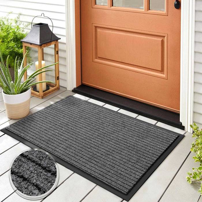 KARAT Schmutzfangmatte Dura - Türmatte für Innen & Außen - Robust & Pflegeleicht - Grau - 66 x 185 cm-3