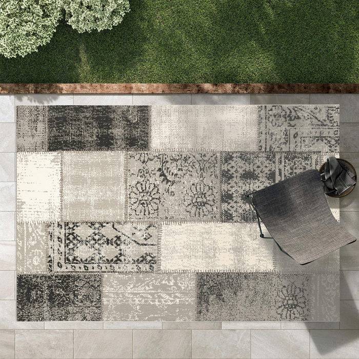 KARAT Outdoorteppich Cotton - Für den Innen- und Außenbereich geeignet - Grau - 200 x 290 cm-2